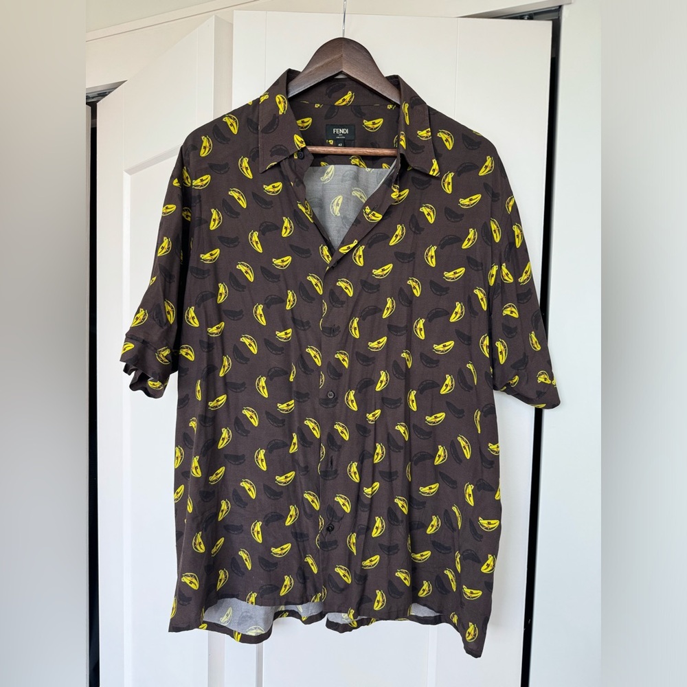 Fendi mens button down shirt